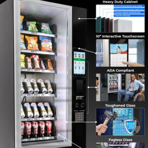 Alternative view of VC 7206-10C Small Black Refrigerated Combo Machine w/10” Touchscreen
