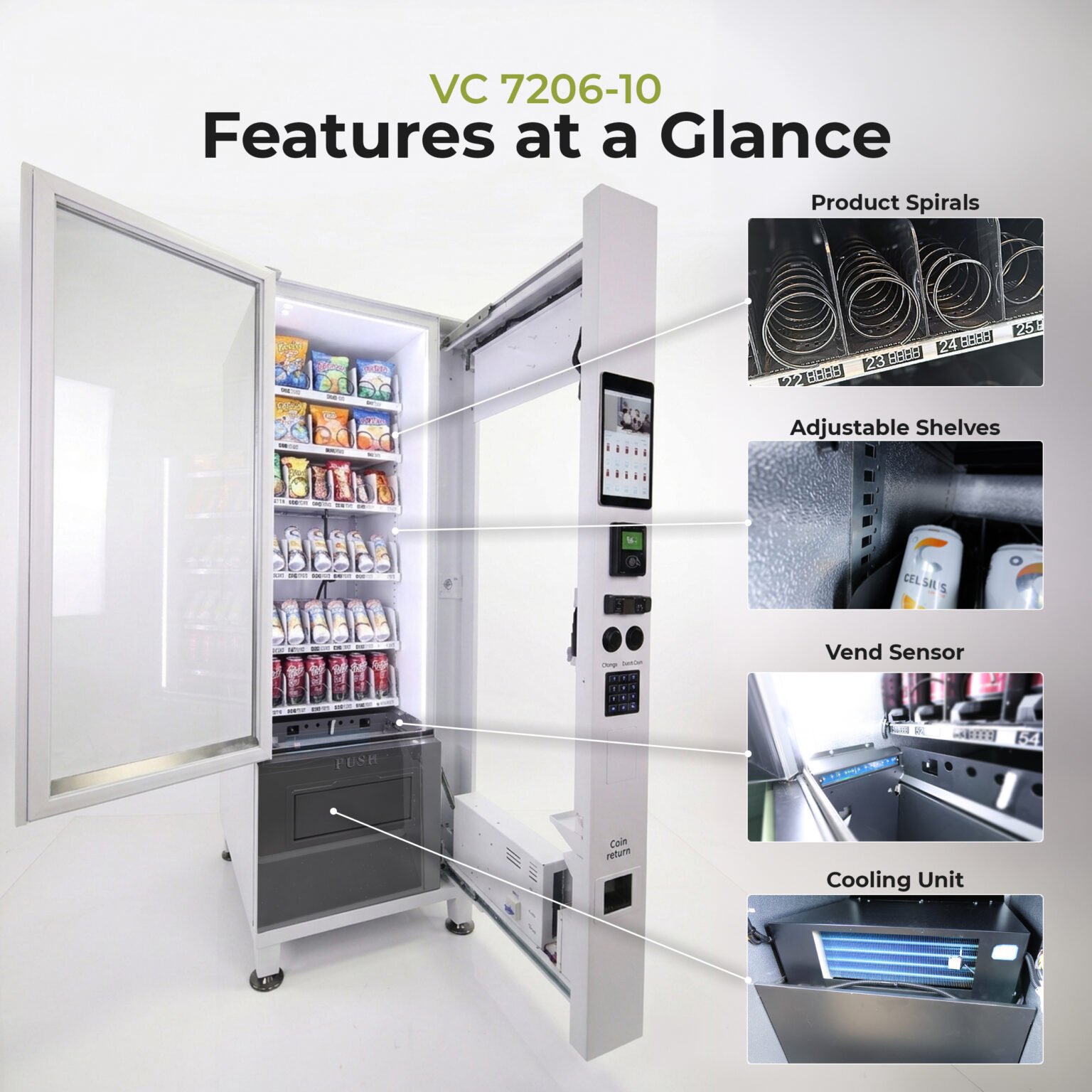 Touchscreen Combo Vending Machine