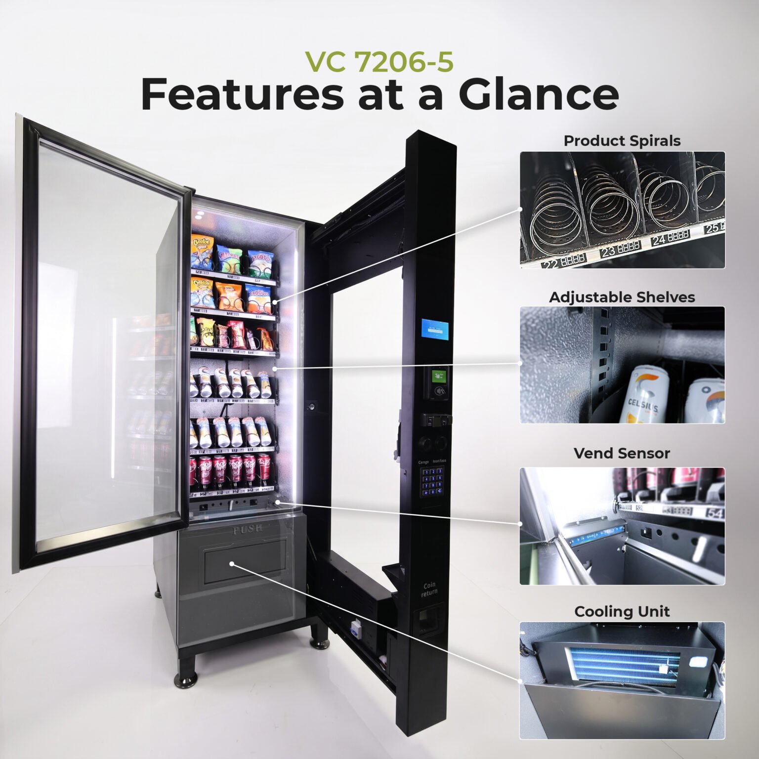Refrigerated Combo Vending Machine